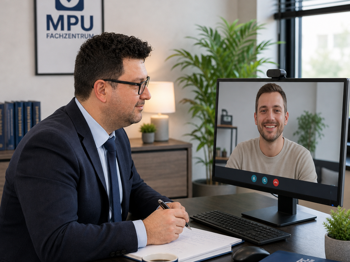 Online MPU Vorbereitung beim MPU Fachzentrum mit persönlicher Videoberatung