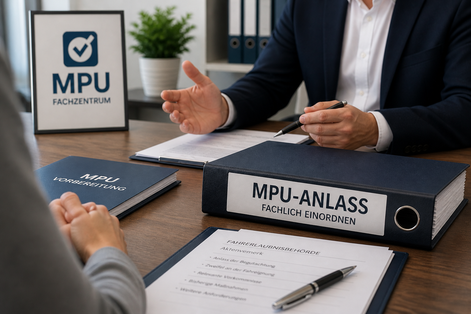 MPU Anlass fachlich einordnen