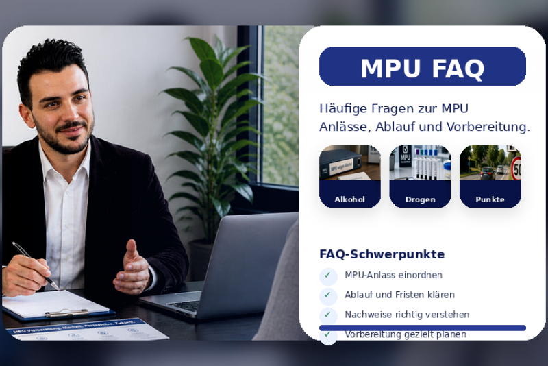 MPU Fragen und Antworten zu Ablauf, Kosten, Vorbereitung und Ersteinschätzung im MPU Fachzentrum