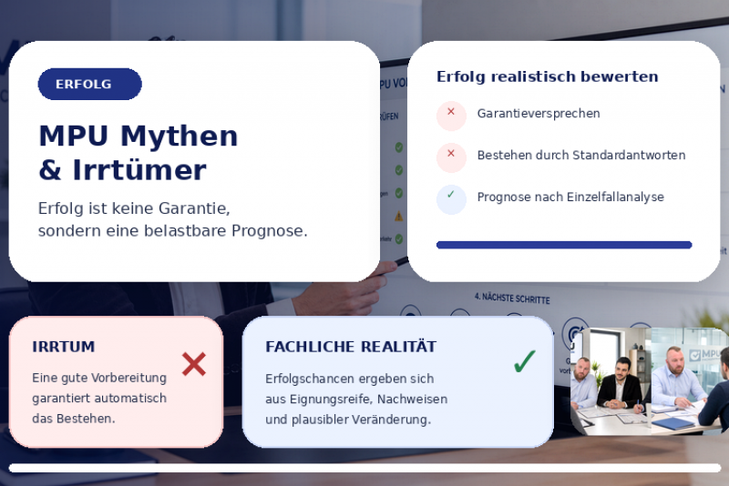 MPU Chancen realistisch einschätzen und MPU-Reife prüfen lassen