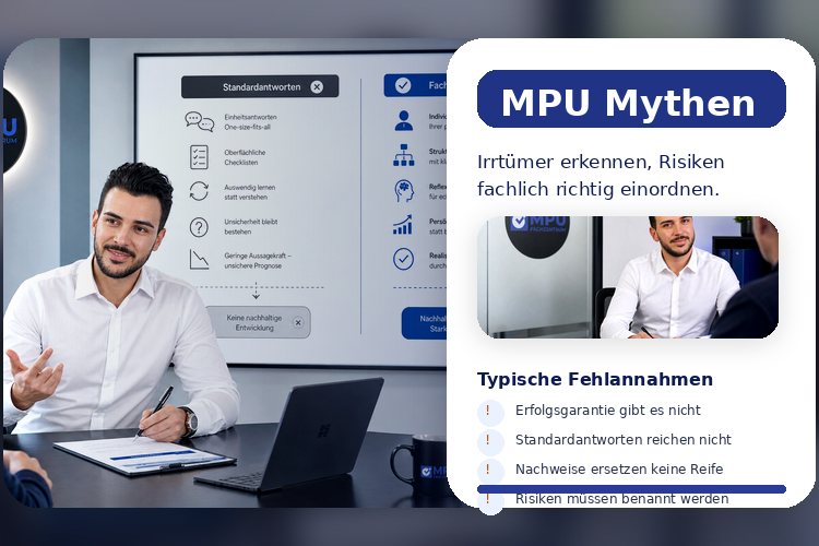 MPU Mythen und Irrtümer fachlich einordnen lassen