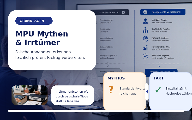 MPU Grundlagen Mythen und Bewertungslogik verstehen