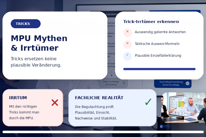 MPU Fragen auswendig lernen und Standardantworten kritisch einordnen