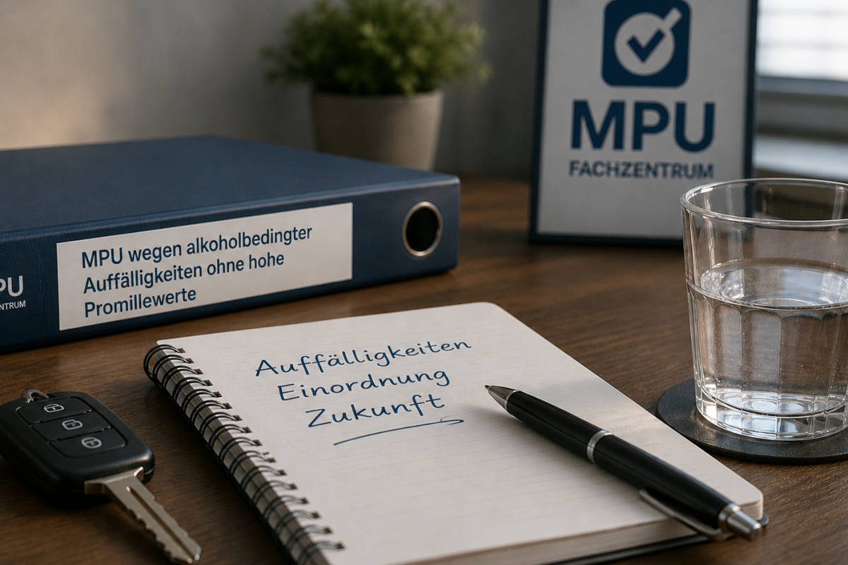 MPU trotz Wert unter 1,6 Promille wegen alkoholbedingter Auffälligkeiten einschätzen lassen